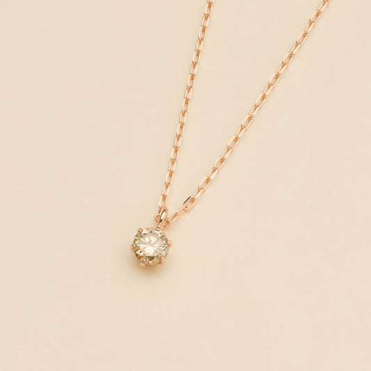 K10PG ダイヤモンド 0.08ct ネックレス | 63-3818