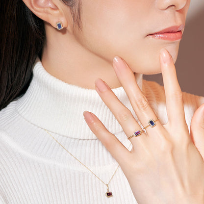 【2026 Autumn Collection】K10  ロードライトガーネット ピアス ｜96-3362