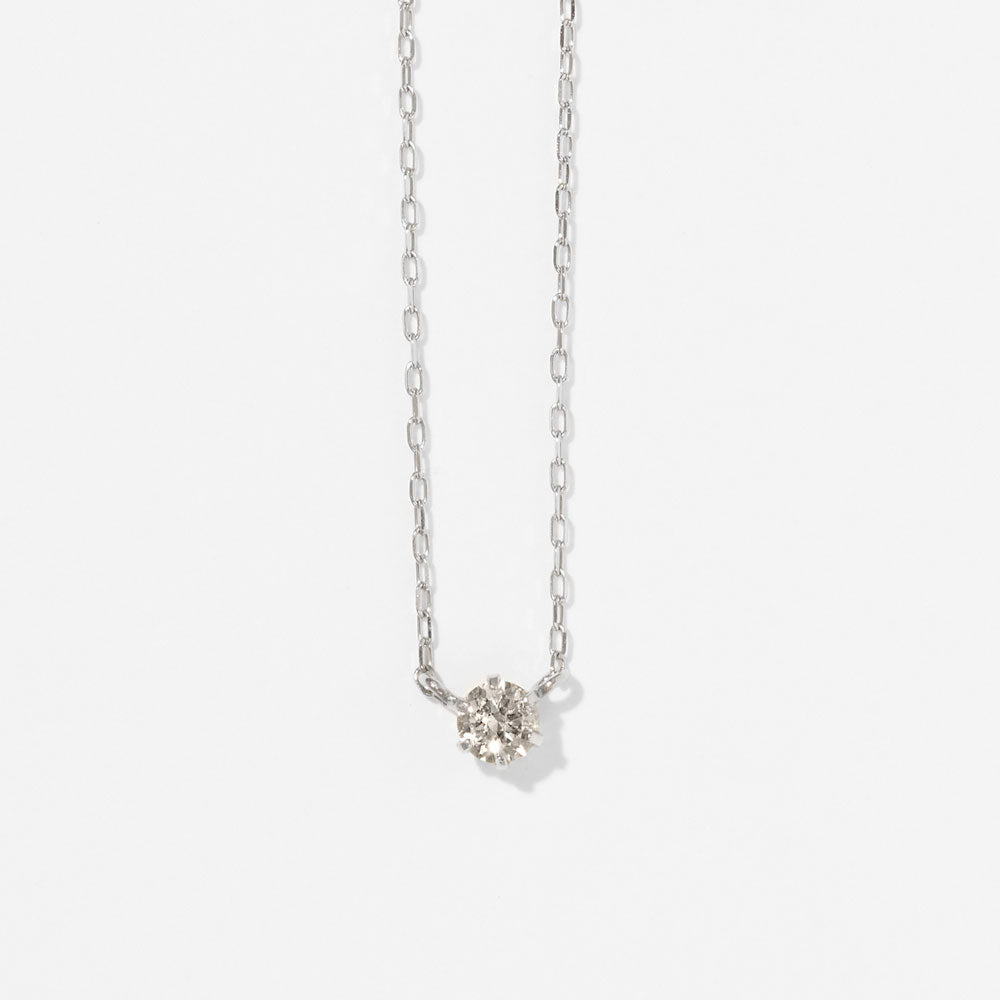 プラチナ ダイヤモンド 0.10ct ネックレス ｜63-7879