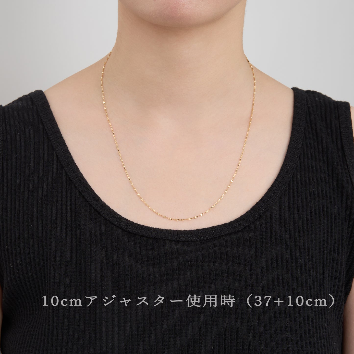 K18/プラチナ アジャスター チェーン【10㎝】｜75-3445-46-47