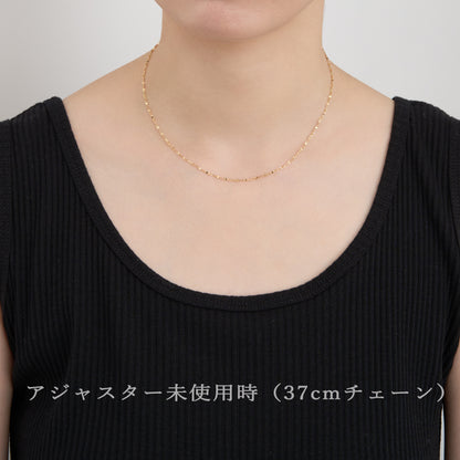 K18/プラチナ アジャスター チェーン【10㎝】｜75-3445-46-47