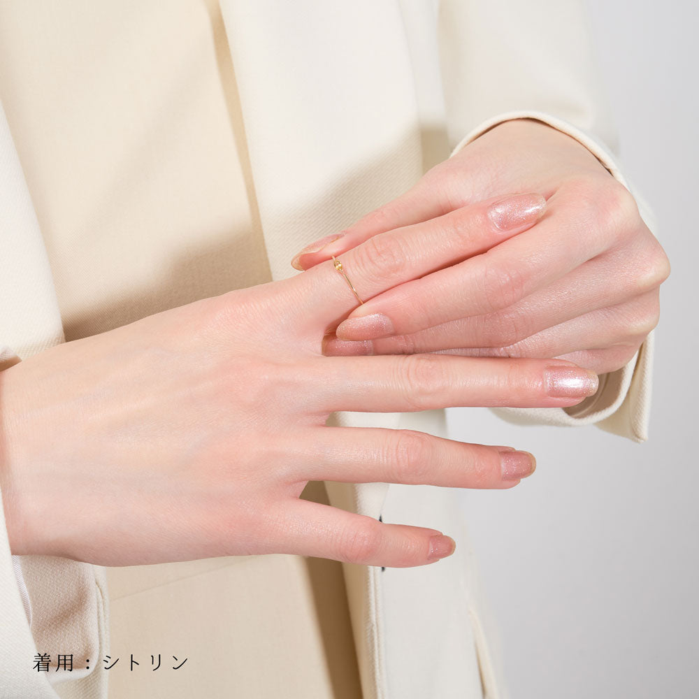 K10 誕生石 マーキスリング（11月：シトリン）｜36-2141