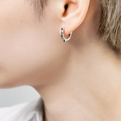 SV925 地金 フープピアス（09-W/Y/B）｜41-2434-2435-2449