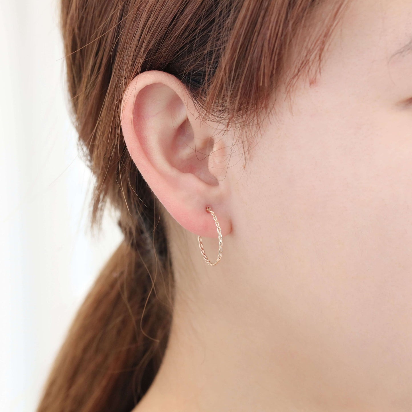 K10 編み込み フープピアス（01） | 43-7849