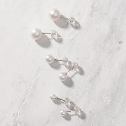 K18 アコヤパール スタッドピアス（6mm）｜43-7998