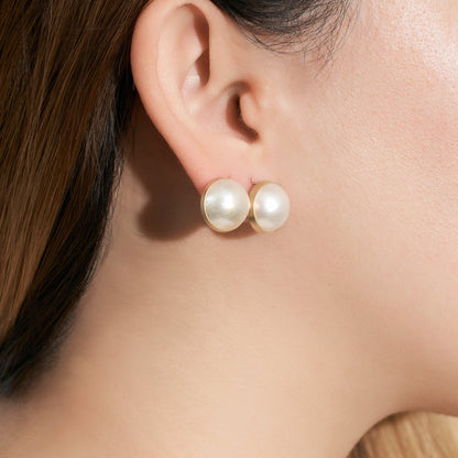 【限定】K10 マベパール ピアス （マット / L線幅 2mm） | 43-8425