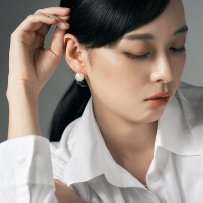 【限定】K10 マベパール ピアス （マット / L線幅 2mm） | 43-8425