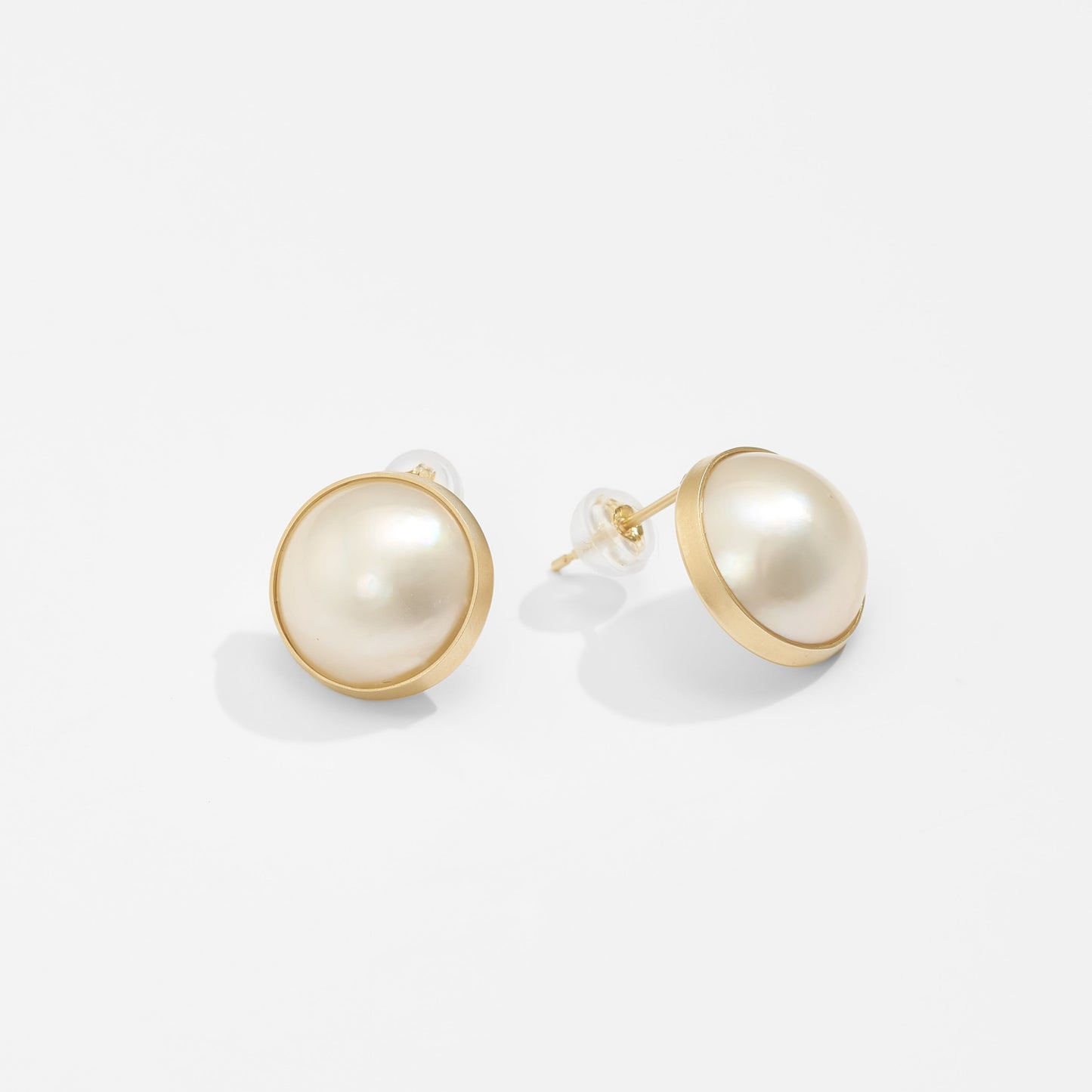 【限定】K10 マベパール ピアス （マット / L線幅 2mm） | 43-8425