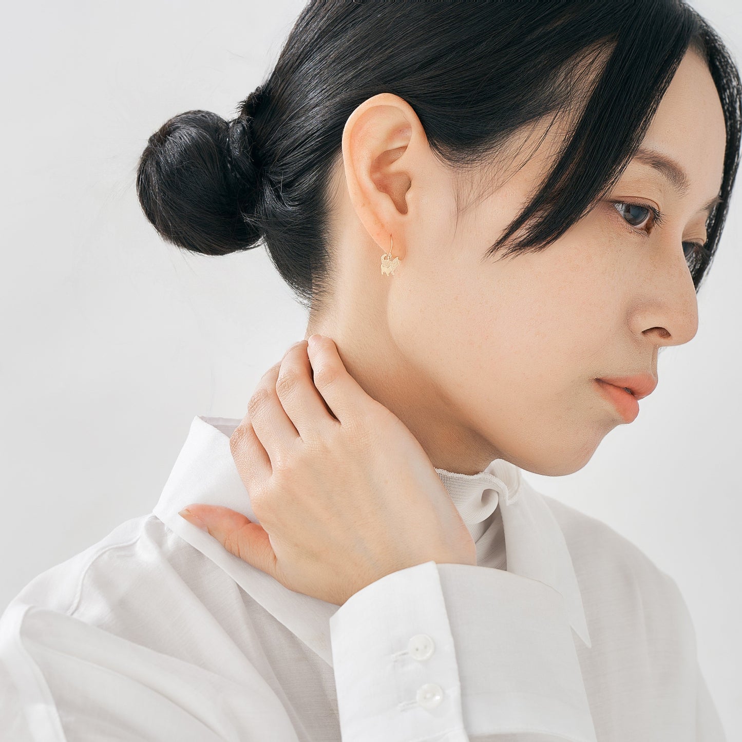 K10 親子ネコ フックピアス ❘ 43-8440