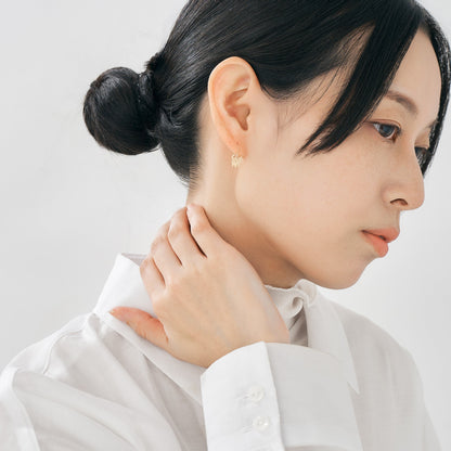 K10 親子ネコ フックピアス ❘ 43-8440