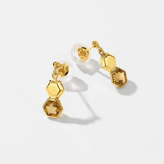 K10 ハニカム ピアス（01） ❘ 43-8718