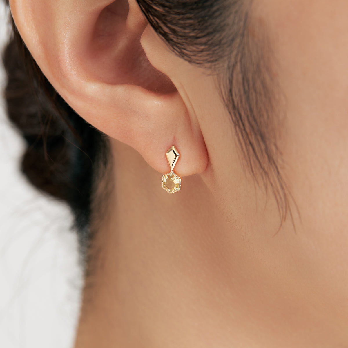 K10 ハニカム ピアス（02） ❘ 43-8719