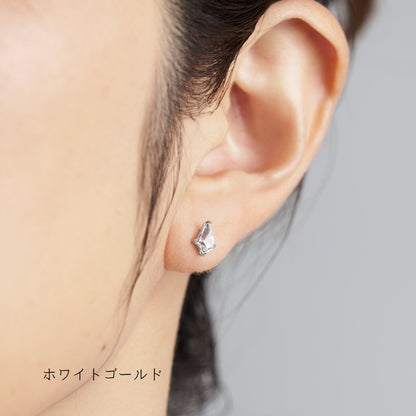 K10YG/WG  キュービックジルコニア スタッドピアス | 45-4142-4250