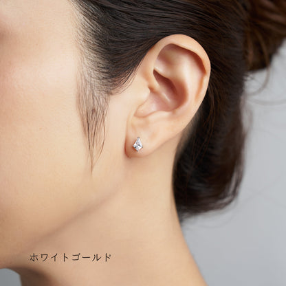 K10YG/WG  キュービックジルコニア スタッドピアス | 45-4142-4250