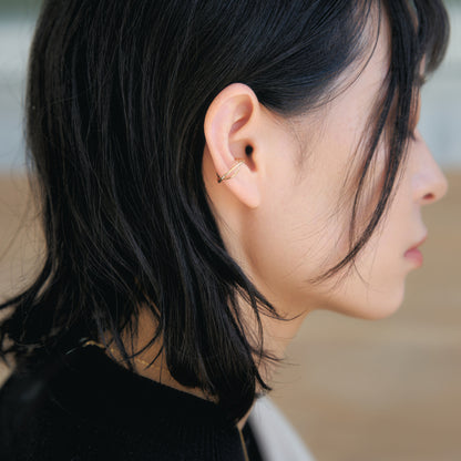 K10 ダブルライン イヤーカフ ❘ 55-5745