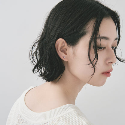 K10 誕生石 イヤリング（12月：タンザナイト）| 55-7092
