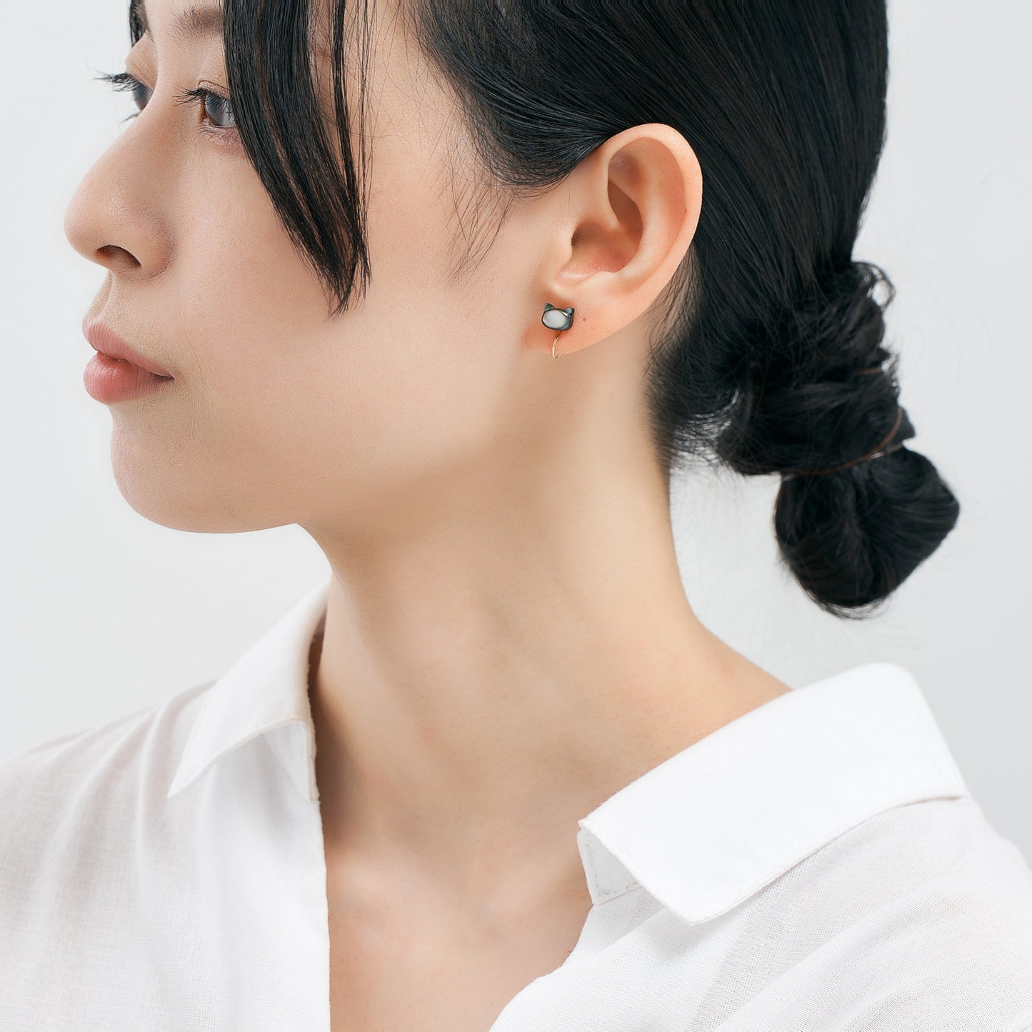 K10 クロネコ イヤリング ❘ 55-7580