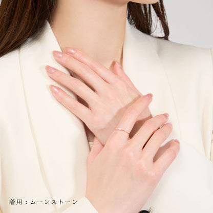 K10 誕生石 マーキスリング（6月：ムーンストーン）｜36-2136