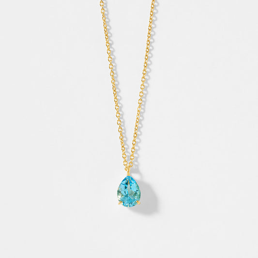 【受注生産】SV925 ブルートパーズ ネックレス ｜96-1592