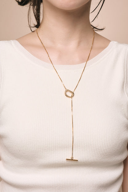 Circle bar Chain Necklace (紛失再購入)