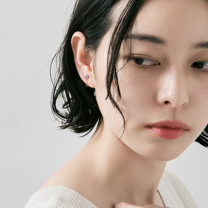 K10 誕生石 イヤリング（12月：タンザナイト）| 55-7092