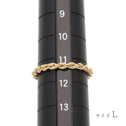【受注生産】K18 チェーン リング  | 26-4562