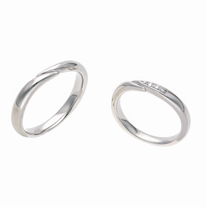 ウェーブラインペアリング｜Men's & Lady's（セット）　95-2124-2125 - L&Co. 