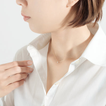 【受注生産】K18 ダイヤモンドネックレス｜60-9304