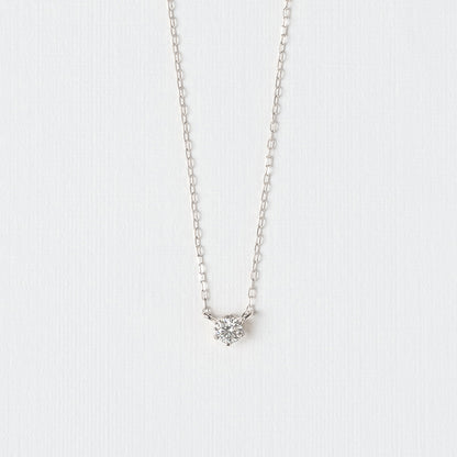 K18WG ダイヤモンド 0.10ct ネックレス ｜66-8979