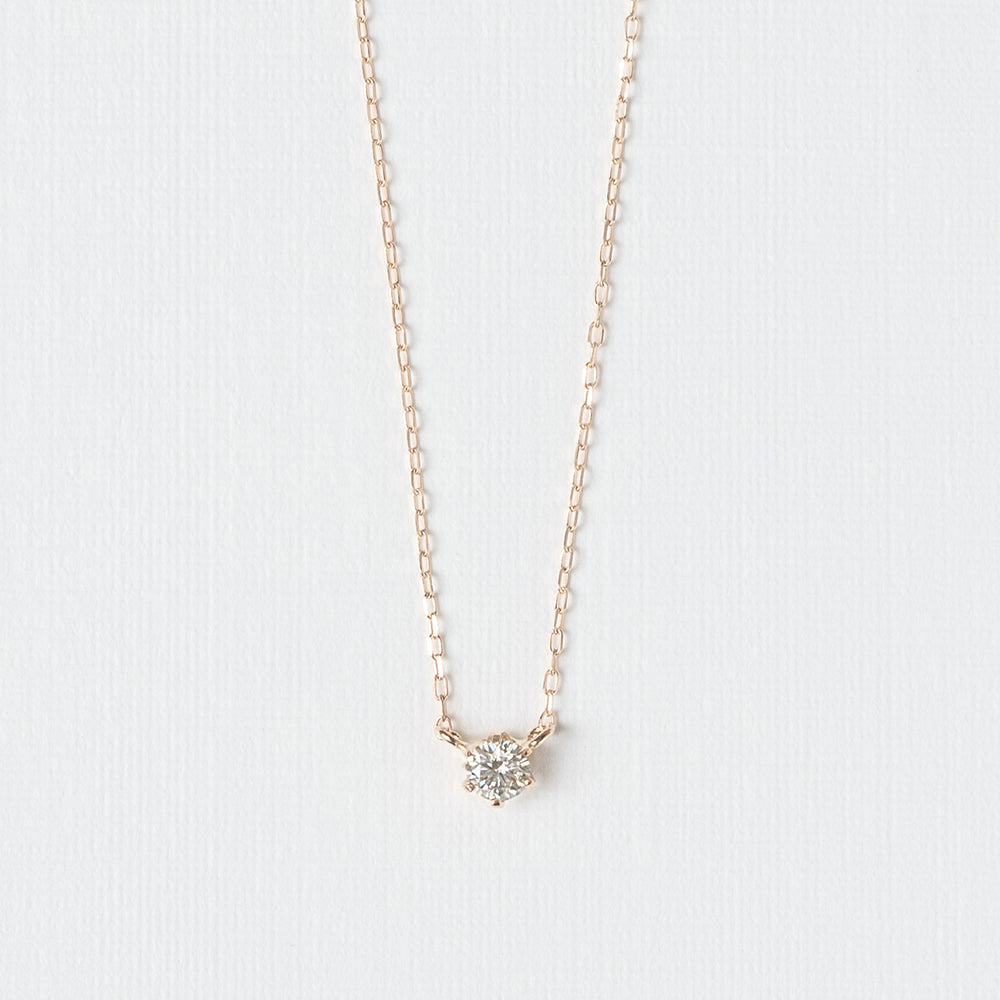 K18PG ダイヤモンド 0.10ct ネックレス ｜66-8978