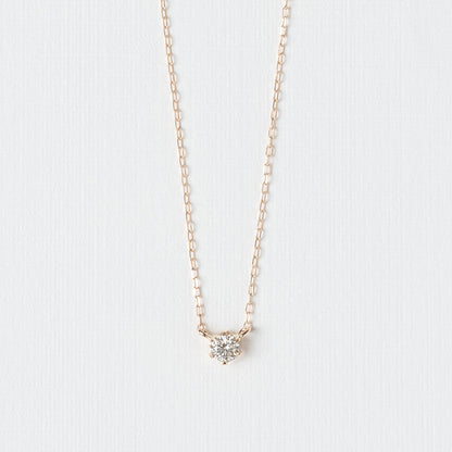 K18PG ダイヤモンド 0.10ct ネックレス ｜66-8978