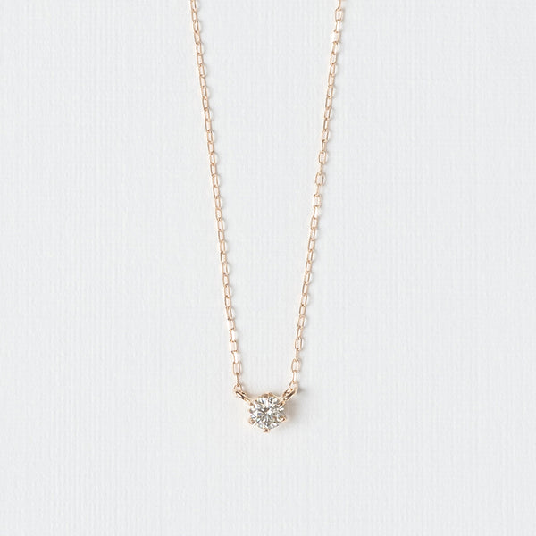 K18PG ダイヤモンド 0.10ct ネックレス ｜66-8978