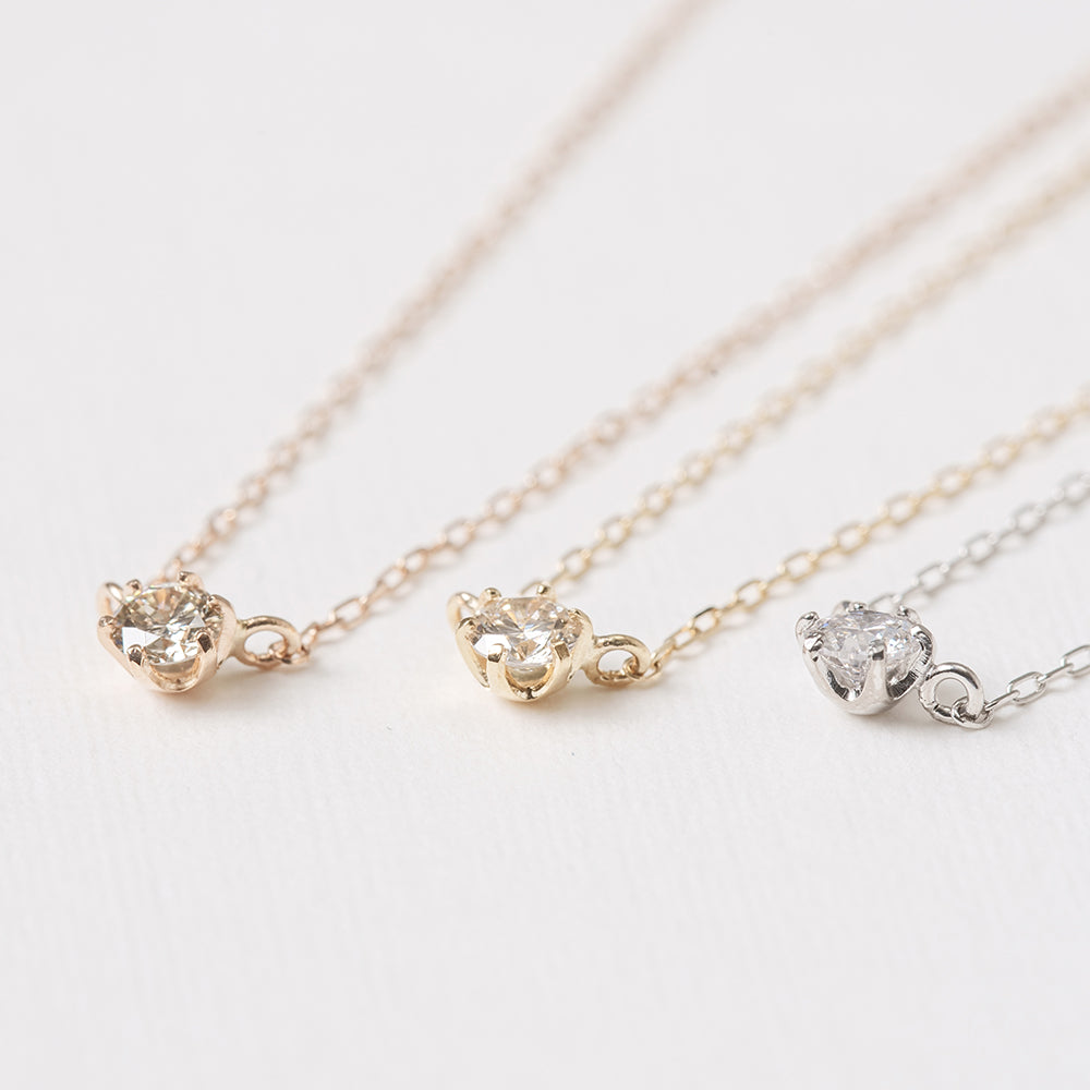 K18YG ダイヤモンド 0.10ct ネックレス ｜66-8977